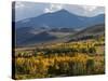 Autumn Descends on the Eastern Sierra Mountains-null-Stretched Canvas