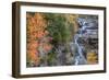 Autumn Design at Silver Cascades, New Hampshire-Vincent James-Framed Photographic Print