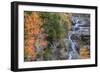 Autumn Design at Silver Cascades, New Hampshire-Vincent James-Framed Photographic Print