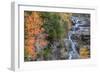 Autumn Design at Silver Cascades, New Hampshire-Vincent James-Framed Photographic Print