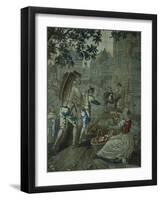 Autumn, Detail of 18th Century Gobelins Tapestry Depicting the Seasons-null-Framed Giclee Print