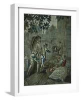 Autumn, Detail of 18th Century Gobelins Tapestry Depicting the Seasons-null-Framed Giclee Print