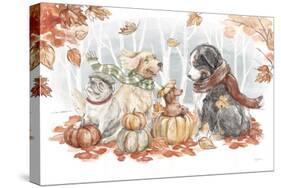 Autumn Dogs I-Mary Urban-Stretched Canvas