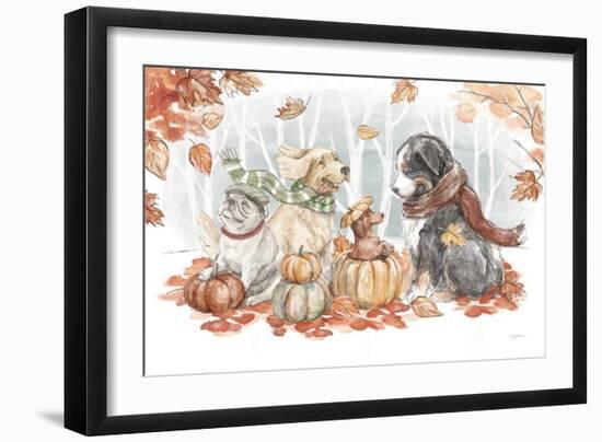 Autumn Dogs I-Mary Urban-Framed Art Print
