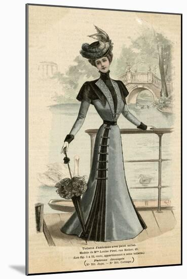 Autumn Dress 1899-null-Mounted Art Print