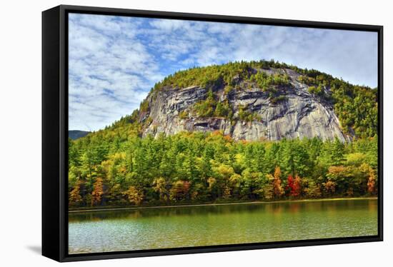 Autumn Echo Lake State Park, New Hampshire, USA-Michel Hersen-Framed Stretched Canvas