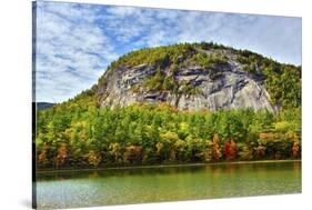 Autumn Echo Lake State Park, New Hampshire, USA-Michel Hersen-Stretched Canvas