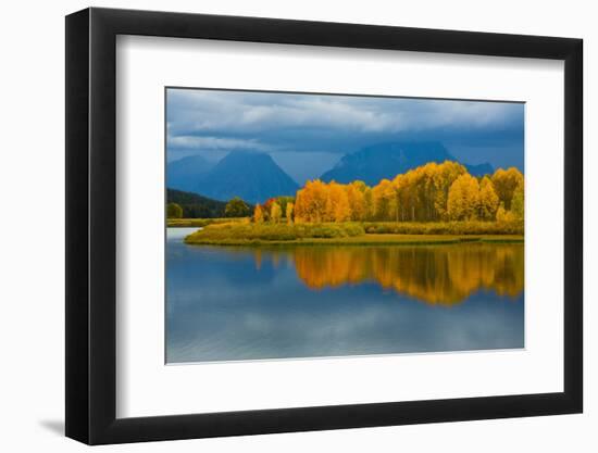 Autumn Evening, Oxbow, Grand Teton National Park, Wyoming, USA-Michel Hersen-Framed Photographic Print