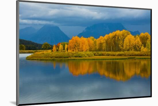 Autumn Evening, Oxbow, Grand Teton National Park, Wyoming, USA-Michel Hersen-Mounted Photographic Print