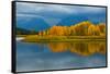 Autumn Evening, Oxbow, Grand Teton National Park, Wyoming, USA-Michel Hersen-Framed Stretched Canvas