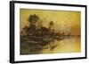 Autumn Evening - Somme Marshes; Soir D'Automne - Marais De La Somme-Albert Gabriel Rigolot-Framed Giclee Print