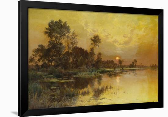 Autumn Evening - Somme Marshes; Soir D'Automne - Marais De La Somme-Albert Gabriel Rigolot-Framed Giclee Print