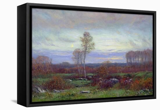 Autumn Evening-Dwight William Tryon-Framed Stretched Canvas