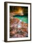 Autumn Flow - The Subway - Zion National Park, Utah-Vincent James-Framed Photographic Print