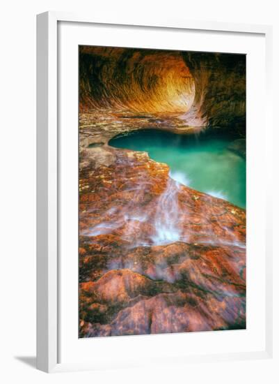 Autumn Flow - The Subway - Zion National Park, Utah-Vincent James-Framed Photographic Print