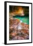 Autumn Flow - The Subway - Zion National Park, Utah-Vincent James-Framed Photographic Print