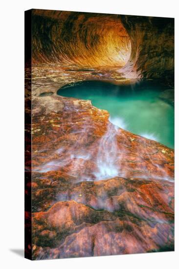 Autumn Flow - The Subway - Zion National Park, Utah-Vincent James-Stretched Canvas