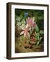 Autumn Flower with Blackberries-Josef Lauer-Framed Giclee Print