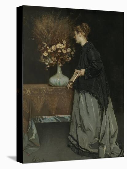 Autumn Flowers, 1867-Alfred Stevens-Stretched Canvas