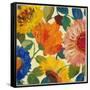 Autumn Flowers 1-Kim Parker-Framed Stretched Canvas