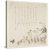 Autumn Flowers and Singing Insects, C.1854-59-Ko Sukoku II-Stretched Canvas