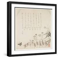Autumn Flowers and Singing Insects, C.1854-59-Ko Sukoku II-Framed Giclee Print