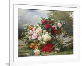 Autumn Flowers-Jean Baptiste Claude Robie-Framed Giclee Print