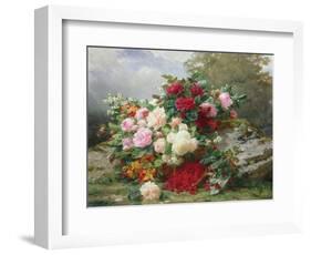 Autumn Flowers-Jean Baptiste Claude Robie-Framed Giclee Print