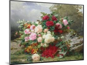 Autumn Flowers-Jean Baptiste Claude Robie-Mounted Giclee Print