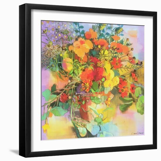 Autumn Flowers-Claire Spencer-Framed Giclee Print