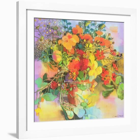 Autumn Flowers-Claire Spencer-Framed Giclee Print