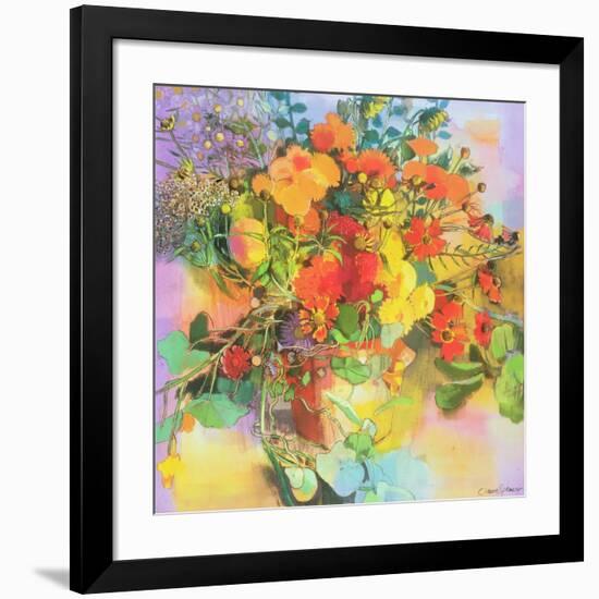 Autumn Flowers-Claire Spencer-Framed Giclee Print