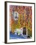 Autumn Foliage around Tuscan Villa-Terry Eggers-Framed Premium Photographic Print