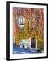 Autumn Foliage around Tuscan Villa-Terry Eggers-Framed Premium Photographic Print