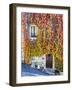 Autumn Foliage around Tuscan Villa-Terry Eggers-Framed Photographic Print