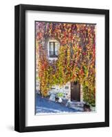 Autumn Foliage around Tuscan Villa-Terry Eggers-Framed Photographic Print