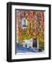 Autumn Foliage around Tuscan Villa-Terry Eggers-Framed Photographic Print