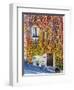 Autumn Foliage around Tuscan Villa-Terry Eggers-Framed Photographic Print