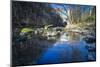 Autumn Foliage in a Stream Course, Magpie's Valley Bridge, Saxony, Germany-Falk Hermann-Mounted Photographic Print