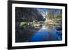 Autumn Foliage in a Stream Course, Magpie's Valley Bridge, Saxony, Germany-Falk Hermann-Framed Photographic Print