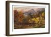 Autumn Foliage in the White Mountains (Mount Chocorua), 1862 (Oil on Board)-Jasper Francis Cropsey-Framed Giclee Print