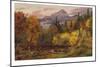 Autumn Foliage in the White Mountains (Mount Chocorua), 1862 (Oil on Board)-Jasper Francis Cropsey-Mounted Giclee Print