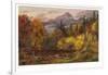 Autumn Foliage in the White Mountains (Mount Chocorua), 1862 (Oil on Board)-Jasper Francis Cropsey-Framed Giclee Print