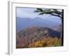 Autumn Forest Landscape Near Loft Mountain, Shenandoah National Park, Virginia, USA-James Green-Framed Photographic Print