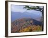 Autumn Forest Landscape Near Loft Mountain, Shenandoah National Park, Virginia, USA-James Green-Framed Photographic Print