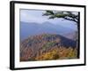 Autumn Forest Landscape Near Loft Mountain, Shenandoah National Park, Virginia, USA-James Green-Framed Photographic Print