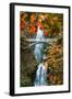 Autumn Frame at Multnomah Falls, Columbia River Gorge, Oregon-Vincent James-Framed Photographic Print