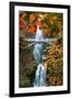 Autumn Frame at Multnomah Falls, Columbia River Gorge, Oregon-Vincent James-Framed Photographic Print