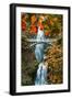 Autumn Frame at Multnomah Falls, Columbia River Gorge, Oregon-Vincent James-Framed Premium Photographic Print