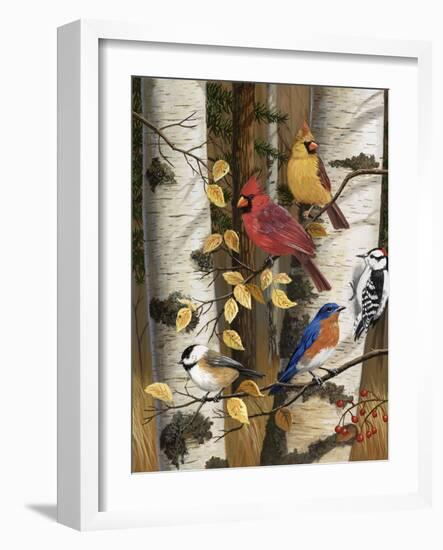 Autumn Friends-William Vanderdasson-Framed Giclee Print